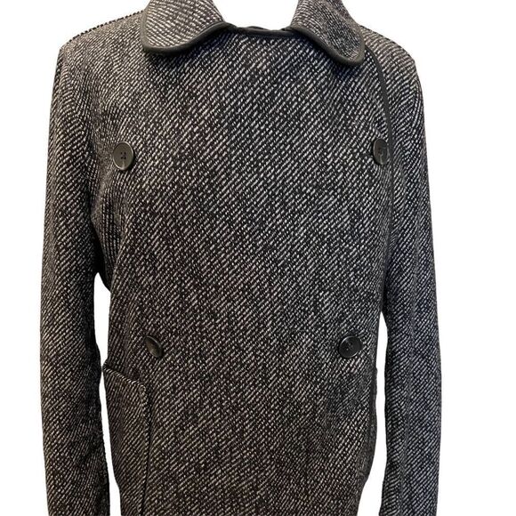 Lucky Brand Black & White Tweed Jacket size Large - Picture 5 of 8